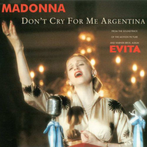 Don't Cry For Me Argentina封面 - Madonna
