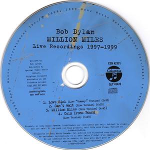 Million Miles - Live Recordings 1997-1999封面 - Bob Dylan